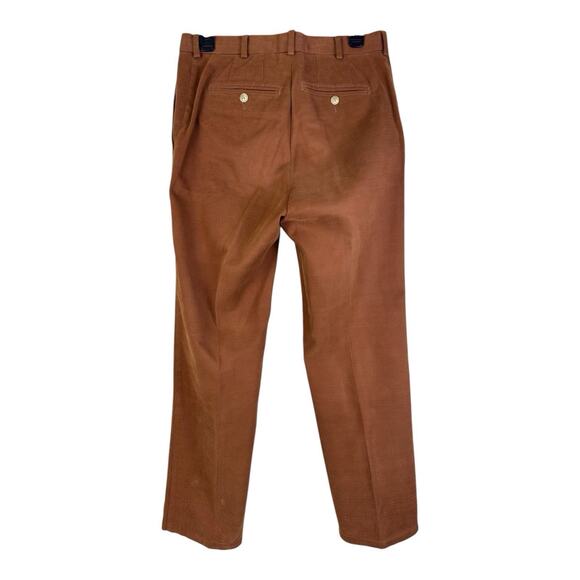Peter Millar Pants Men’s 33 Brown Wool Cotton Blend Brushed Twill - Picture 4 of 12